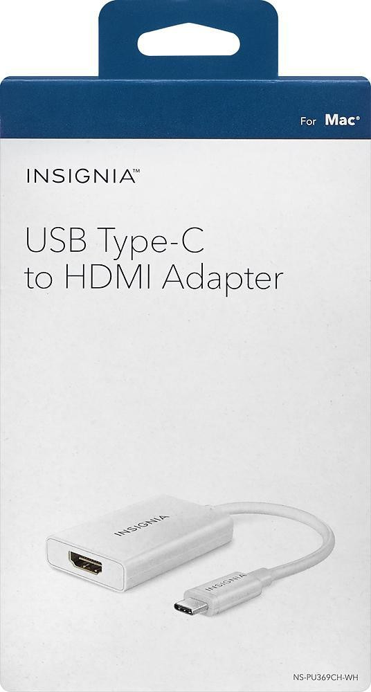 Insignia NS-PU369CH-WH-C USB-C to 4K HDMI Adapter (Open Box) in Cables & Connectors - Image 2