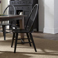 Liberty Furniture Hearthstone Ridge Windsor Back Side Chair - Black