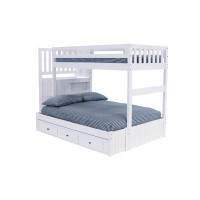 Viv + Rae Beckford Twin over Twin 7 Drawers Solid Wood Bunk Bed