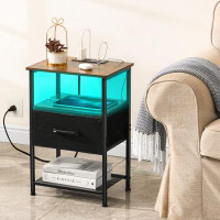 Loon Peak End Table Set and Built-In Outlets