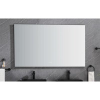 KISRAIS 60X 36Inch LED Mirror Bathroom Vanity Mirrors With Lights, Wall Mounted Anti-Fog Memory Large Dimmable Front Lig