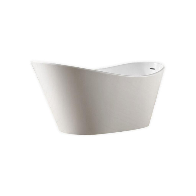 71 or 67 FreeStanding Reinforced Acrylic Composite Construction Bathtub - Brass Pop-Up Drain Included –Chrome Finish KBQ in Plumbing, Sinks, Toilets & Showers - Image 3