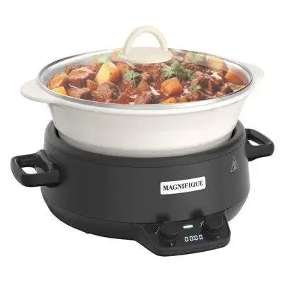 With its generous 5-quart capacity this circular slow cooker is perfect for family dinners gathering...