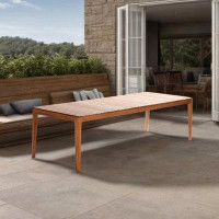 Hokku Designs Simple solid wood leisure villa patio dining table