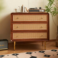 Bayou Breeze Janyce Metal 3 - Drawer Accent Chest