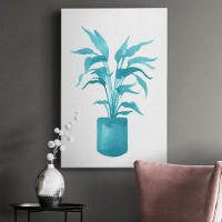 Bayou Breeze Watercolor House Plant IV Premium Gallery Wrapped Canvas - Ready To Hang