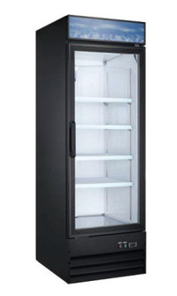 One door cooler, on casters, brand new, 23 cubic feet.
