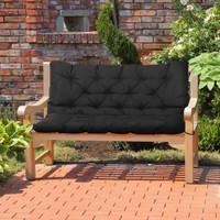 Bench Cushion 47.2" x 43.3" x 4.7" Black