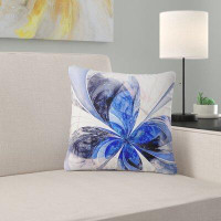 Made in Canada - East Urban Home Floral Symmetrical Fractal Flower Pillow