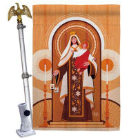 Ornament Collection Mary And Child House Flag Set Faith Religious 28 X40 Inches Double-Sided Decorative Decoration Yard