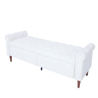Outdo Marcella 64" Upholstered Storage Bench