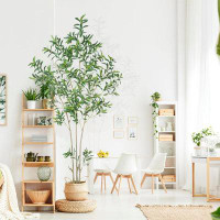 Primrue 7 Feet Olive Tree Fluffy Artificial Plants