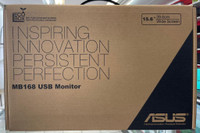 ASUS MB168B Portable USB Monitor - 15.6 inch , HD, USB-powered, Ultra-slim, Smart Case - BRAND NEW @MAAS_WIRELESS