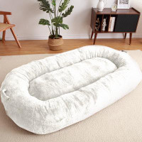 Tucker Murphy Pet™ Large Dog Bed,Giant Dog Bed for Human, Washable Human Size Bed, Plush Dog Bed for People Adults