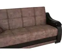 Orren Ellis Zambak Brown Sofa Bed W/Storage