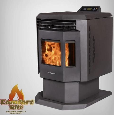 ComfortBilt HP21 Pellet Stove - 2 Finishes - 40 pound hopper capacity, 44,000 BTU, EPA and CSA Certified in Fireplace & Firewood - Image 4
