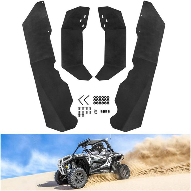 KIWI MASTER Fender Flares Extensions Compatible for Polaris RZR XP/4 1000 2014-2018 Extended Mud Flaps Guards in ATV Parts, Trailers & Accessories in Ontario