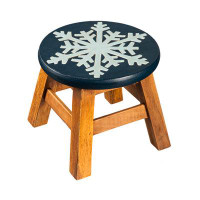 The Holiday Aisle® Dorrace Solid Wood Accent Stool
