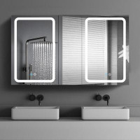 Orren Ellis 50" X 30" Bathroom Medicine Cabinet With Anti-Fog Feature