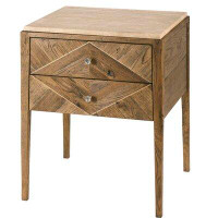 Theodore Alexander Echoes Stone End Table with Storage