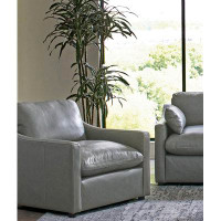 Hokku Designs Yaniz Sloped Arm Upholstered Chair Grey