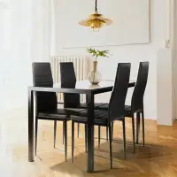 Latitude Run® 5 Pieces Dining Table Set For 4