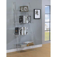 Orren Ellis Poetke Modern Artistic Acrylic Ladder Design Bookcase