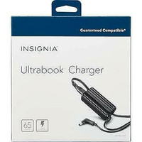 INSIGNIA UNIVERSAL ULTRABOOK CHARGER (NS-PWLC563-C) - BLACK 65W WITH 7 POWER TIPS - NEW $39.99