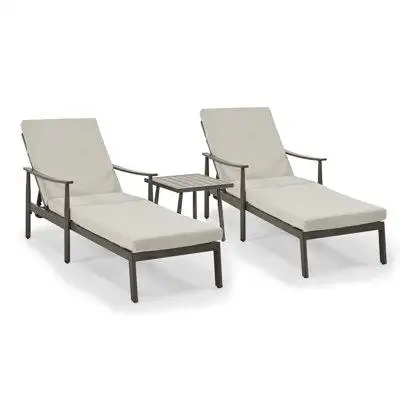 Bedroom Furniture Clearance Up To 40% OFF This patio lounge chair set is made of powder coated alumi...