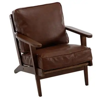 George Oliver Mid Century Accent Chair With Removable Cushion, Lounge Chair For Living Room, Bedroom, Parlor