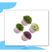 Primrue 4Pcs Small Artificial Plants, Fake Plants For Office Desk Bathroom Home Decoration