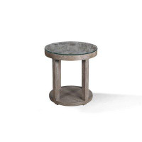 Foundry Select Dequilla Solid Wood Drum End Table
