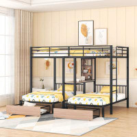 Mason & Marbles Triple Bunk Bed With Drawers