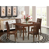 Winston Porter Aggappe 5 - Piece Extendable Rubberwood Solid Wood Dining Set
