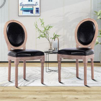 One Allium Way Elegant And Stylish Set Of Two Wooden Dining Chairs With Seat Cushion And Foot Pads, For Kitchen Dining R