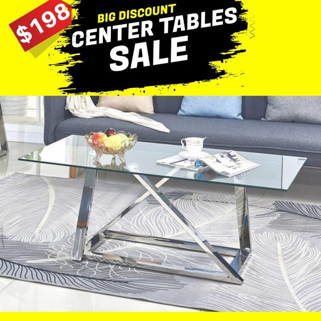 Glass Coffee Table !! Free Shipping !! in Coffee Tables in Chatham-Kent - Image 4