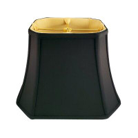 Royal Designs Silk/Shantung Empire Lamp Shade ( Spider ) in Black