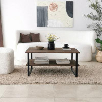 East Urban Home Jecory Sled Coffee Table with Storage