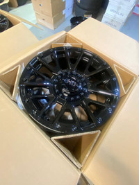 FOUR NEW 20 INCH FAST KNUCKLES WHEELS 20X10 6X135 / 6X139.7 !! MOUNTED WITH 275 / 55 R20 FUEL GRIPPER TIRES !!
