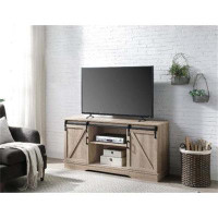 Gracie Oaks Modern Wood TV Stand With Two Cabinets