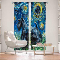 East Urban Home Synthetic Room Darkening Thermal Rod Pocket Curtain Panels
