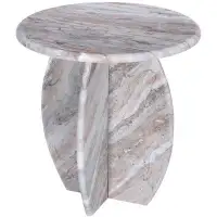 Meridian Furniture USA Genuine Marble End Table