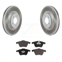 Front Coated Disc Brake Rotors And Ceramic Pads Kit For Mazda 3 KGT-100408