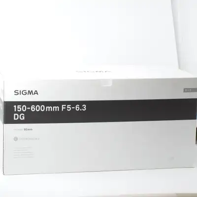 SIGMA CONTEMPORARY 150-600MM F5- 6.3 OS DG HSM LENS Nikon F mount. Comes with the box, case, caps an...