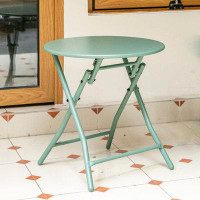 My Home My Living Ltd Sage Green Metal Round Side Table