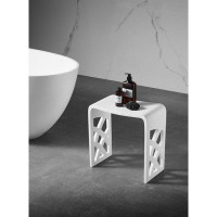 Kingston Brass Descanso Solid Surface Bathroom Stool