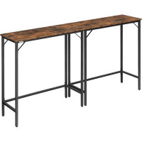 Rubbermaid Narrow Bar Table, 63-Inch Pub Table For Dining Room, Counter Bar Table With Sturdy Metal Frame, Connectable B