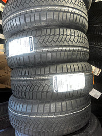 FOUR NEW 225 / 55 R17 CONTINENTAL WINTERCONTACT TS850 WINTER TIRES -- SALE
