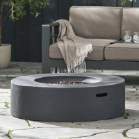 Trent Austin Design Orbison 11.5" H Concrete Propane Outdoor Fireplace