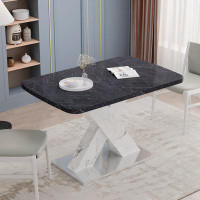 Ivy Bronx Stylish Square Stretchable Dining Table